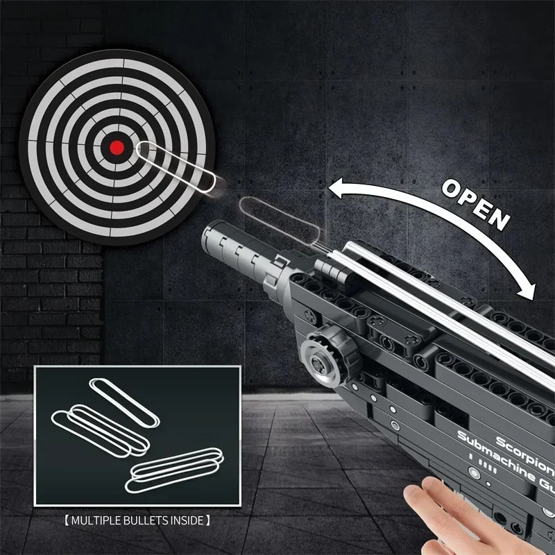 Buildable Scorpion Submachine Gun Display Model Kit (566 pcs)