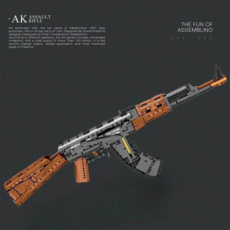 Buildable AK47 Display Model Kit (1238 pcs)