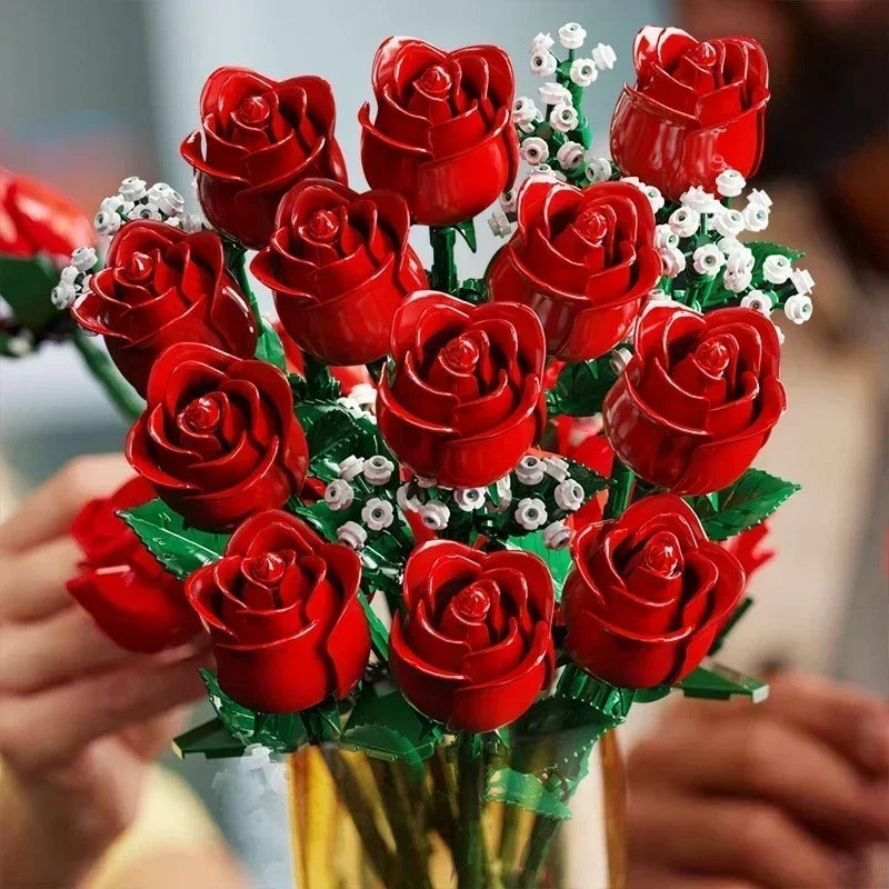 Buildable Romantic Rose Bouquet (968 pcs)