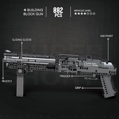 Buildable Super-Shorty Shotgun Display Model Kit (882 pcs)