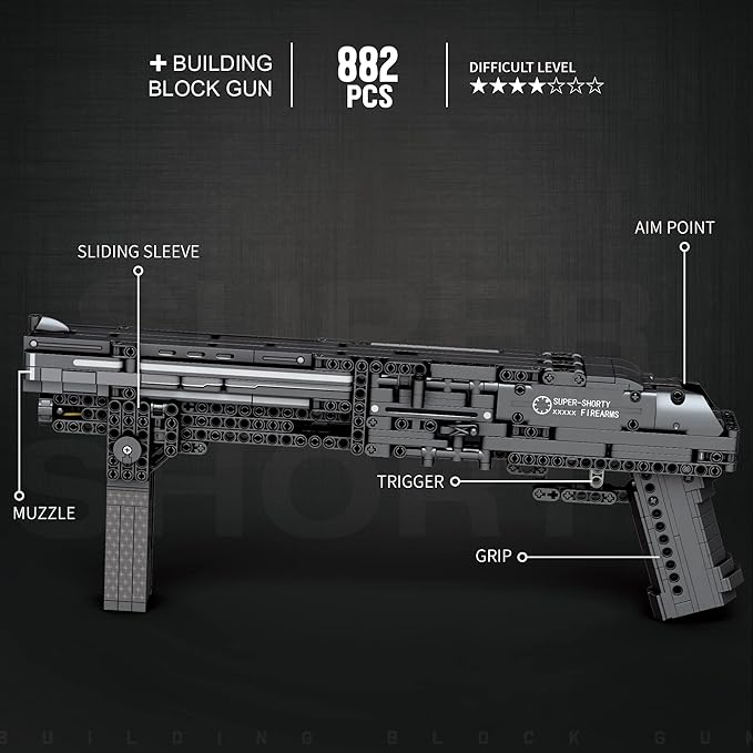 Buildable Super-Shorty Shotgun Display Model Kit (882 pcs)