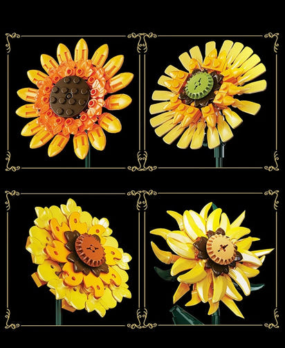 Buildable Sunflower Dual-Design Model Kit (1328 pcs)