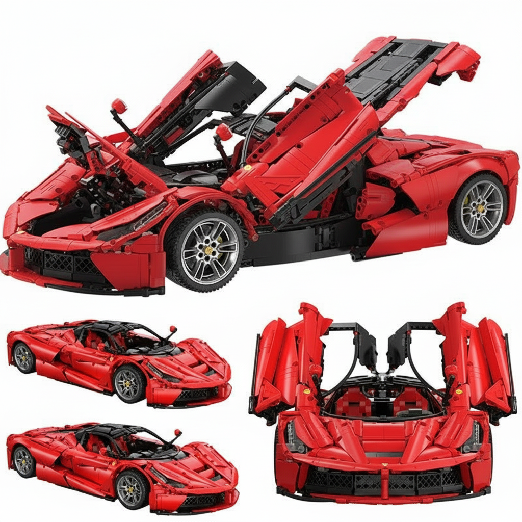 1:8 Scale Buildable LaFerrari Hypercar Display Model Kit (4739 pcs)