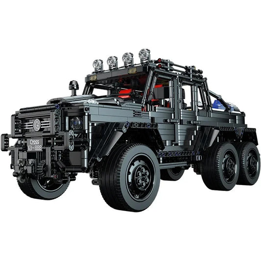 1:8  Scale Buildable Mercedes AMG G63 6x6 Off-Road Pickup Model Kit (3224 pcs)
