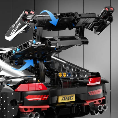 1:14 Scale Buildable Mercedes AMG GT Black Series Hypercar Display Model Kit (1466 pcs)