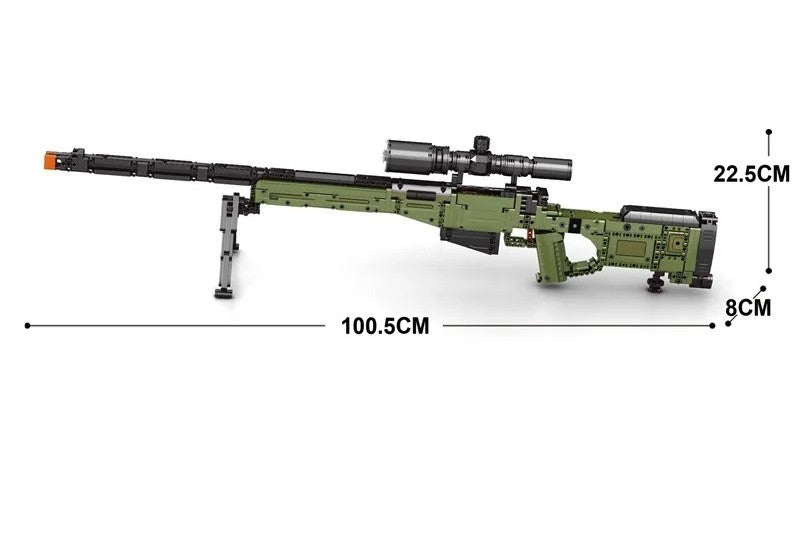 Buildable AWM Sniper Rifle Display Model Kit (1245 pcs)