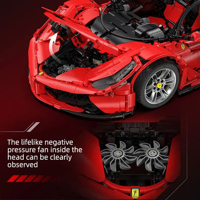 1:8 Scale Buildable LaFerrari Hypercar Display Model Kit (4739 pcs)