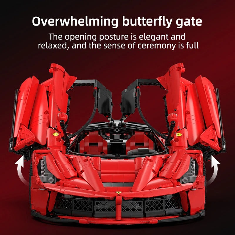 1:8 Scale Buildable LaFerrari Hypercar Display Model Kit (4739 pcs)
