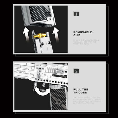 Buildable Desert Eagle Display Model Kit (408 pcs)