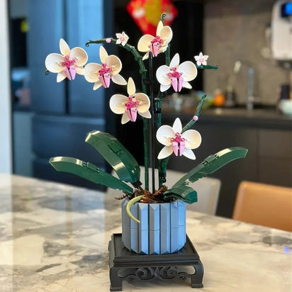Buildable Orchid Pot Plant (711 pcs)