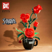 Buildable Rose Pot Plant Model (450 pcs)