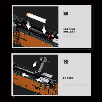 Buildable Kar98K Sniper Rifle Display Model Kit (1028 pcs)