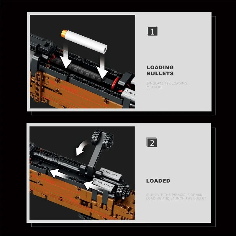 Buildable Kar98K Sniper Rifle Display Model Kit (1028 pcs)