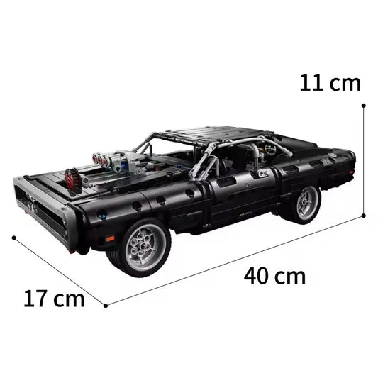 1:14 Scale Buildable Dodge Charger Muscle Car Model Kit (1077 pcs)
