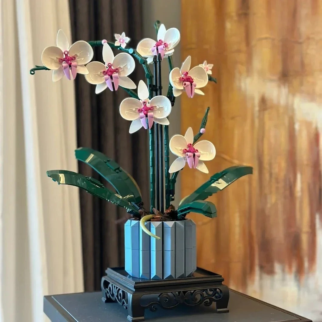 Buildable Orchid Pot Plant (711 pcs)