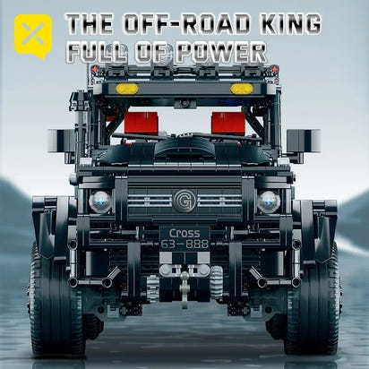 1:8  Scale Buildable Mercedes AMG G63 6x6 Off-Road Pickup Model Kit (3224 pcs)