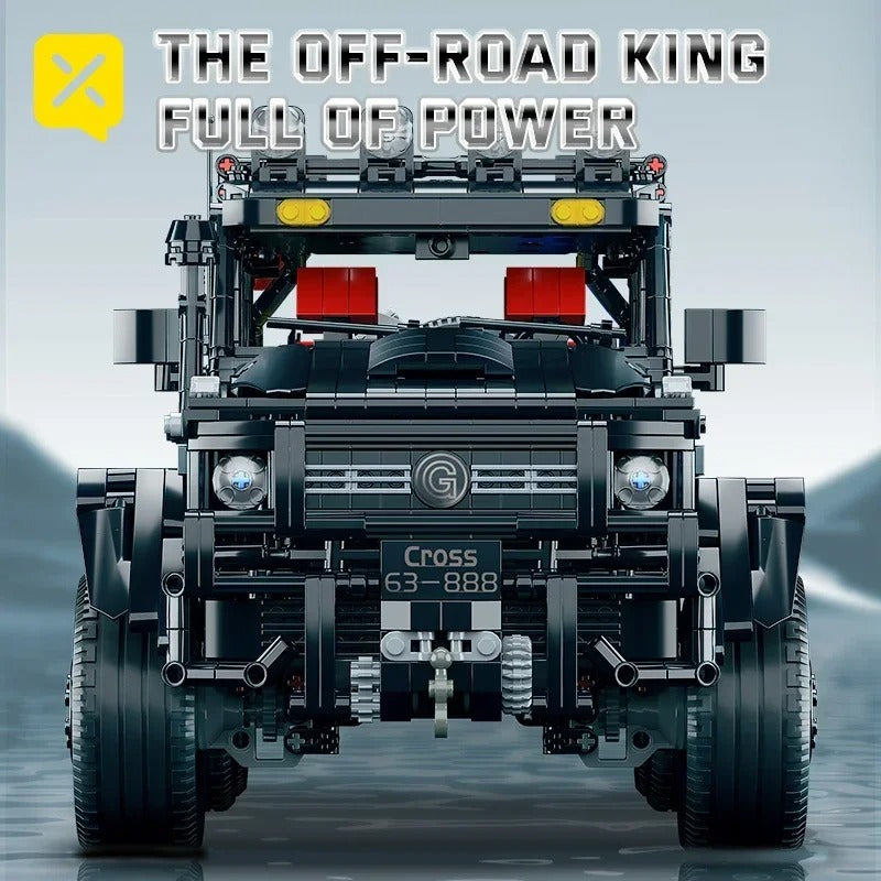 1:8  Scale Buildable Mercedes AMG G63 6x6 Off-Road Pickup Model Kit (3224 pcs)