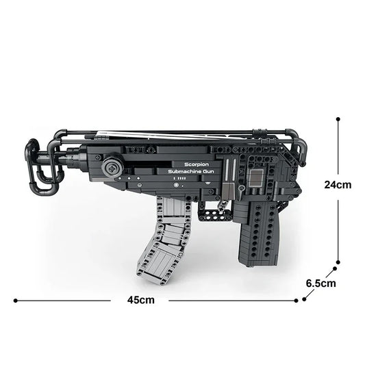 Buildable Scorpion Submachine Gun Display Model Kit (566 pcs)