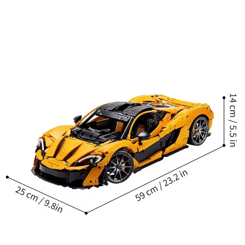 1:8 Scale Buildable McLaren P1 Hypercar Model Kit (3893 pcs)