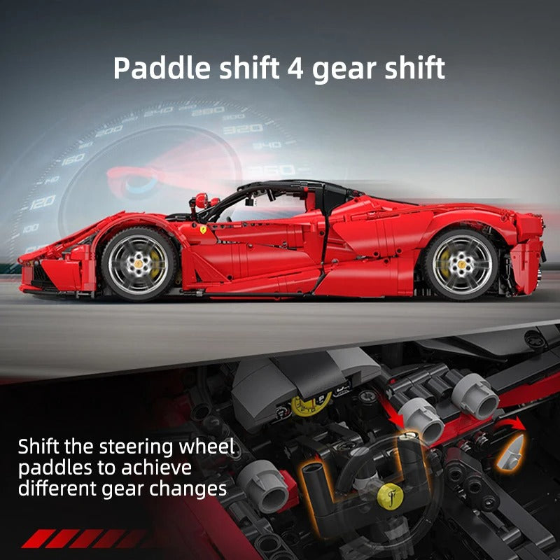 1:8 Scale Buildable LaFerrari Hypercar Display Model Kit (4739 pcs)