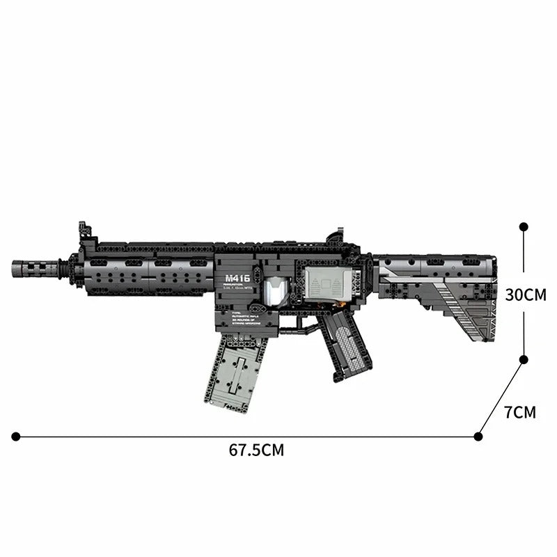 Buildable M416 Assault Rifle Display Model Kit (1188 pcs)
