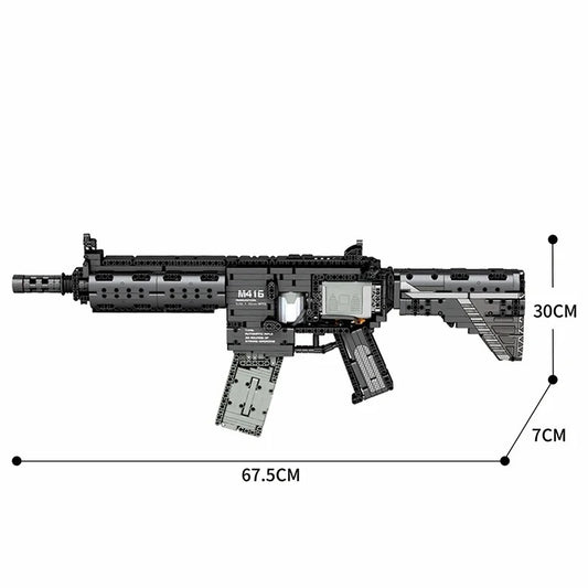 Buildable M416 Assault Rifle Display Model Kit (1188 pcs)